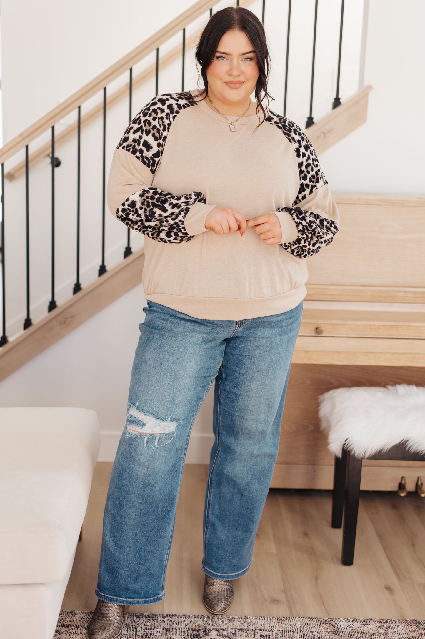 Sometime Safari Animal Print Top