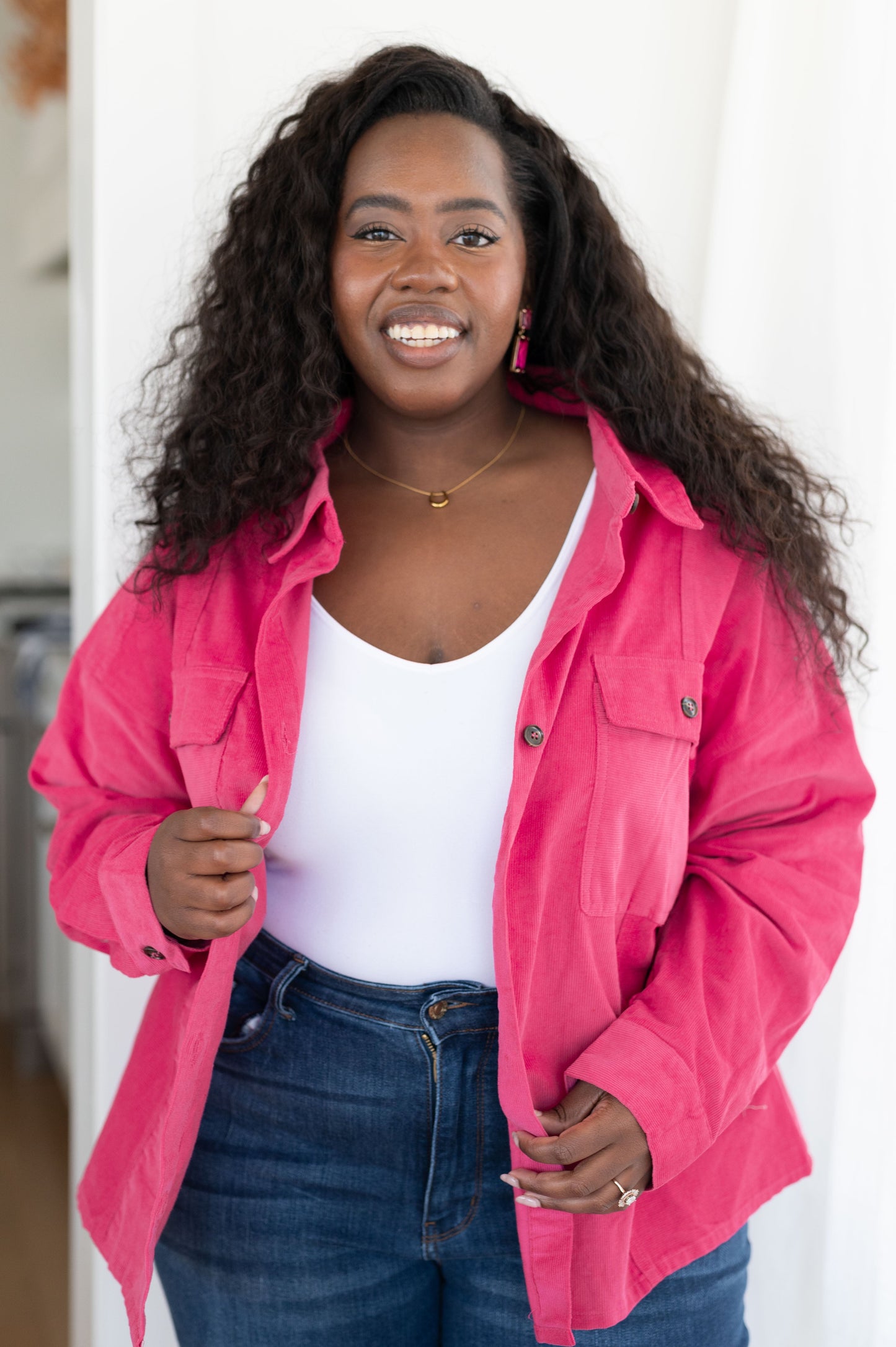 Perfect Pop of Pink Jacket